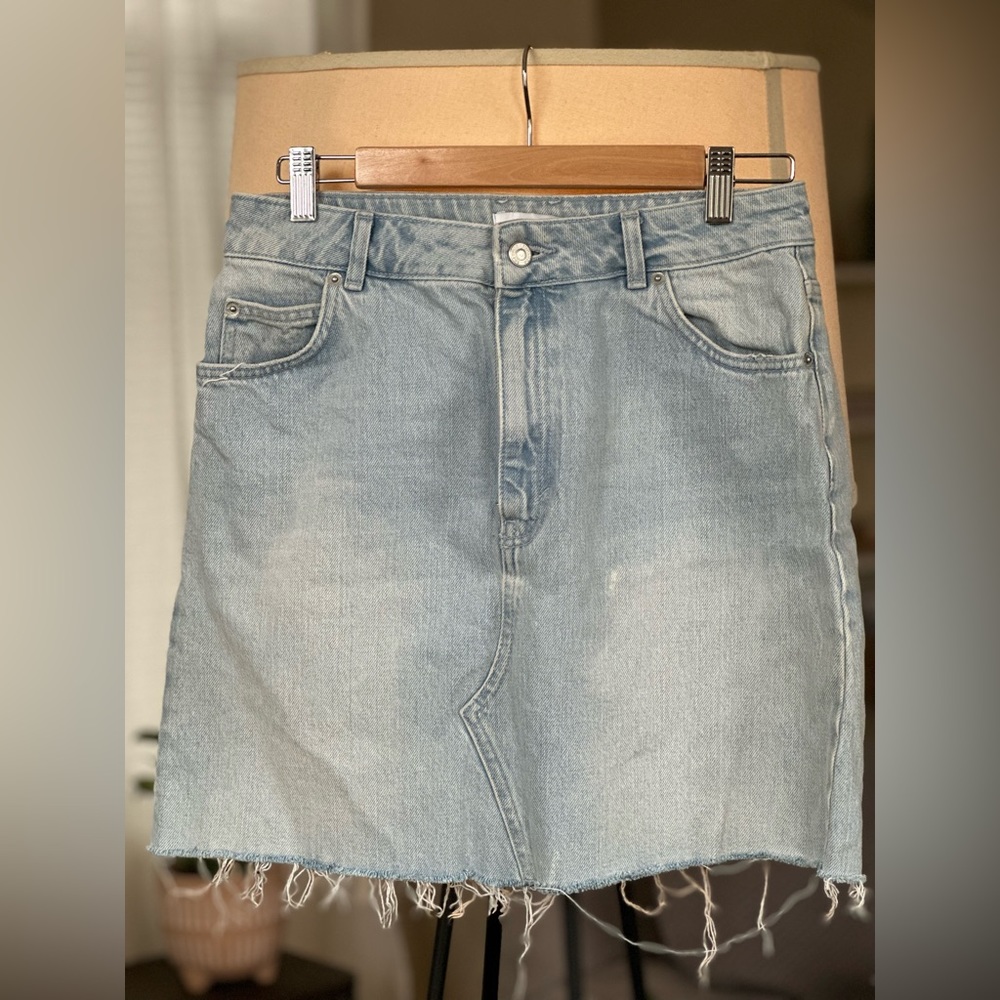 Topshop denim skirt